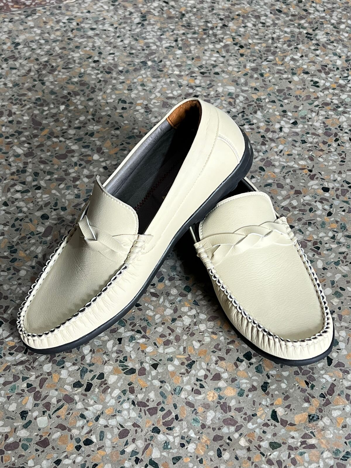 Loafers For Men (White)